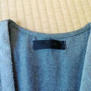 JEANASiS ダーク×ライトグレーのオシャレなベスト フリーサイズ 日本製の画像