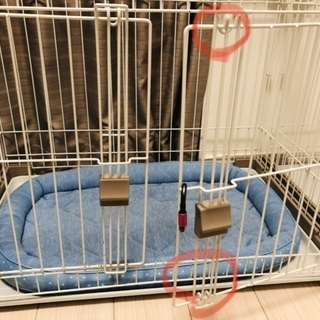 ※無料　犬用ケージ　ハウス　トイレトレー付の画像