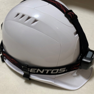 【終了】安全ヘルメット 取り外し可能なライト付 美品