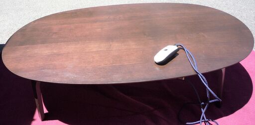 ☆良品計画 MUJI 無印良品 MJ-KDF-1340B/DB 楕円こたつ◆2018年製・モダンなデザイン