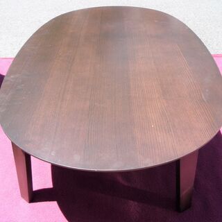 ☆良品計画 MUJI 無印良品 MJ-KDF-1340B/DB 楕円こたつ◆2018年製・モダンなデザインの画像