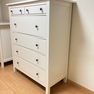 HEMNES ヘムネス チェスト（引き出し×6） ホワイトステイン