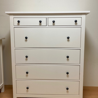美品】HEMNES ヘムネス チェスト（ホワイトステイン） IKEAチェスト