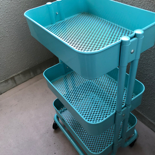 キッチンワゴン　IKEA ブルー