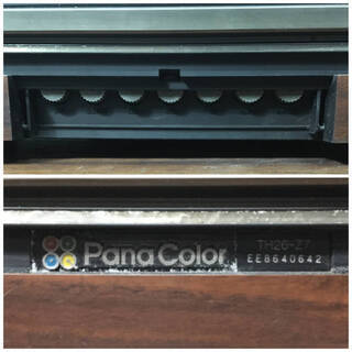 ⭕⭕⭕TH1/75　ナショナル National PANACOLOR ブラウン管テレビ 木製 TH26-Z7 カラーテレビ トランジスタ式 直接引取り歓迎 通電⭕⭕⭕の画像