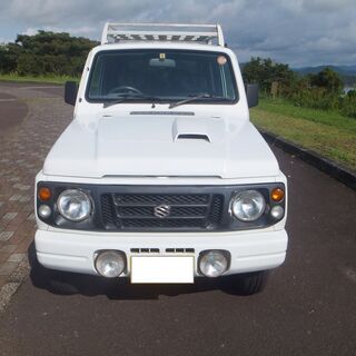スズキ　ジムニー　希少な白のJA22型　車検も長く、すぐに乗れます！の画像
