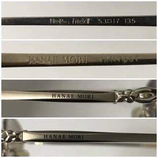⭕⭕⭕NY3/61 HANAE MORI 森 英恵 眼鏡 HM1649T ハーフリム ゴールド チタン 53□17 135 メガネ⭕⭕⭕の画像