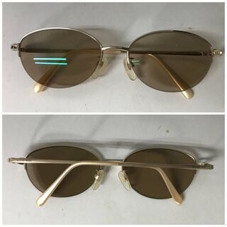⭕⭕⭕NY3/61 HANAE MORI 森 英恵 眼鏡 HM1649T ハーフリム ゴールド チタン 53□17 135 メガネ⭕⭕⭕の画像