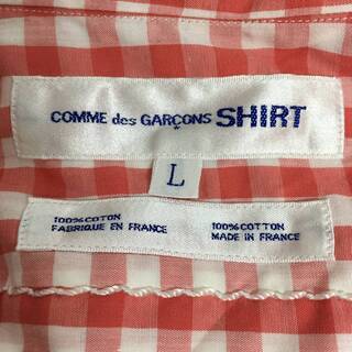 ⭕⭕⭕NY1/83 90s 希少 COMME des GARCONS SHIRT コムデギャルソンシャツ 刺繍入り ギンガムチェック 半袖シャツ メンズ L サイズ⭕⭕⭕の画像