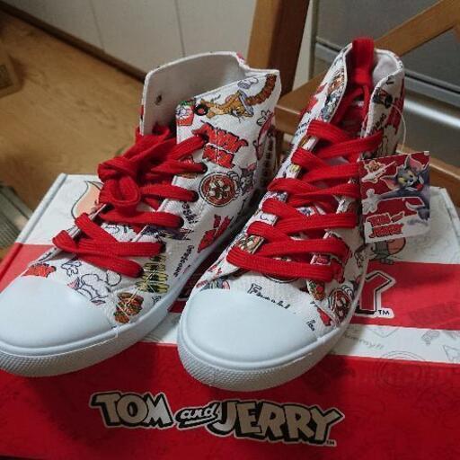 トムとジェリー 靴 ２６cm 白