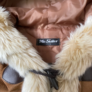 取引中★美品★Mc.Sister★ブランド★ファー付きフード★ベスト★キャメル★ティーン★女子の画像