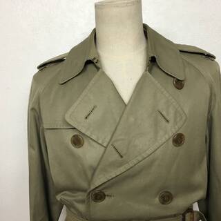 ⭕⭕⭕NY2/4 Burberrys バーバリーズ トレンチコート カーキグリーン ライナーなし 胸囲 90 身長165 ジャケット アウター⭕⭕⭕の画像