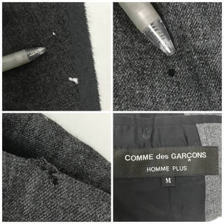⭕⭕⭕NY2/96 COMME des GARCONS HOMME PLUS コムデギャルソン オムプリュス 燕尾 ジャケット グレー M サイズ ウール⭕⭕⭕の画像