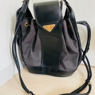 【8千円】YSL 巾着型ショルダーバッグ