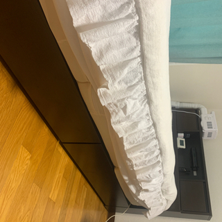 ベッド　三つ折りマットレス　収納、コンセント、ライト付の画像