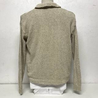 ⭕⭕⭕NY1/77 EMPORIO ARMANI エンポリオ アルマーニ デザイン 平編 ニット セーター クリームイエロー USA 34 サイズ メンズ カットソー⭕⭕⭕の画像