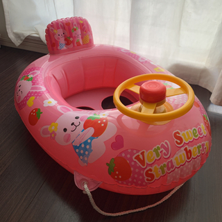 子供　足抜きボート　ベビー浮き輪　