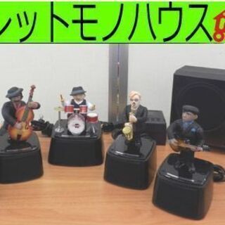 音楽プレイヤー バンダイ リトルジャマー ミーツ ケンウッド 人形5 カートリッジ1 リモコン付き 2004年製 BANDAI meets KENWOOD LITTLE JAMMER 音楽プレーヤー 札幌市西区