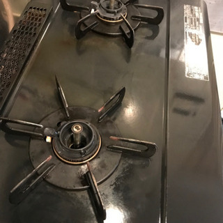 【無料】二口ガスコンロお譲りします。の画像