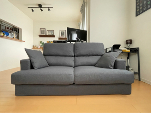 【美品】カウチソファ (2~3人掛け)