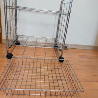 キャスター付きごみ箱ワゴンの画像