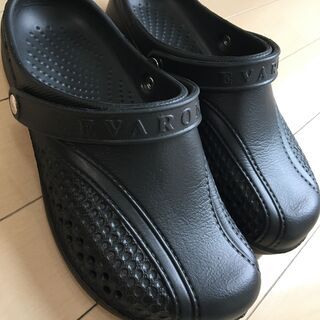 EVARONサンダル メンズM 黒SA-8 日本製の画像
