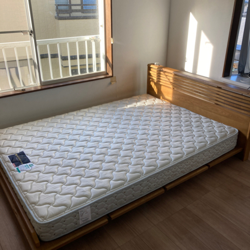 ダブルベッド　マットレス（フランスベッド）　セット