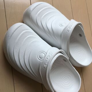 EVARONサンダル レディースL 白SA-6 日本製
