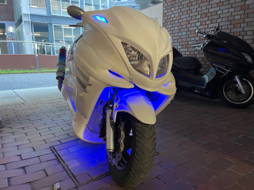 【YAMAHAマジェスティーc】SG03J ホワイトフルカスタム　スピーカー4発