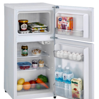 Haier 106L 右開き2ドア 冷凍冷蔵庫 ホワイト 2016年製 JR-N106Kの画像