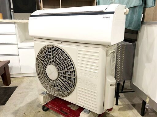 札幌近郊　送料無料　 日立 ルームエアコン 2016年 2.8kw ～鉄筋19畳 ステンレスクリーン　白くまくん 自動掃除 RAS-YX28E　冷房・暖房兼用