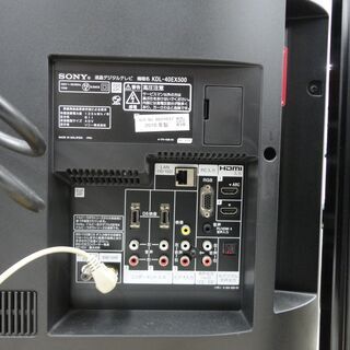 SONY ソニー　BRAVIA ブラビア　40型液晶テレビ KDL-40EX500　2010年製　モノ市場半田店 131の画像