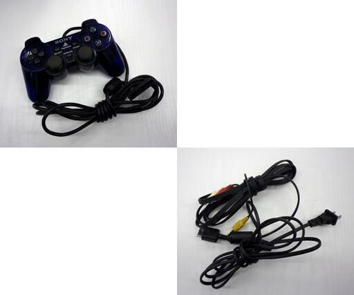 SONY PS2 HDD付き 本体 セット プレイステーション2 SCPH-50000 MB/NH ミッドナイトブルー コントローラー