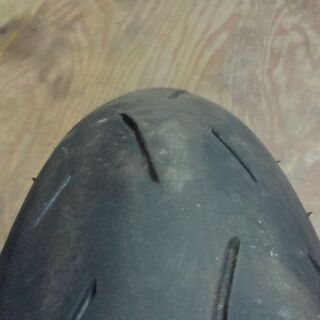 ダンロップ α13 110/80ZR-18 と 140/60R-18 中古前後セットの画像