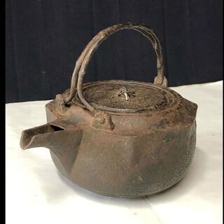 e969 銚子 鉄製 合わせ箱 酒注 酒器 古美術 鉄瓶 骨董品 茶道具の画像