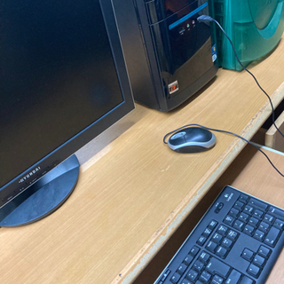 最終値引き！！！！デスクワークセット、モニター、pc、2台、キー...