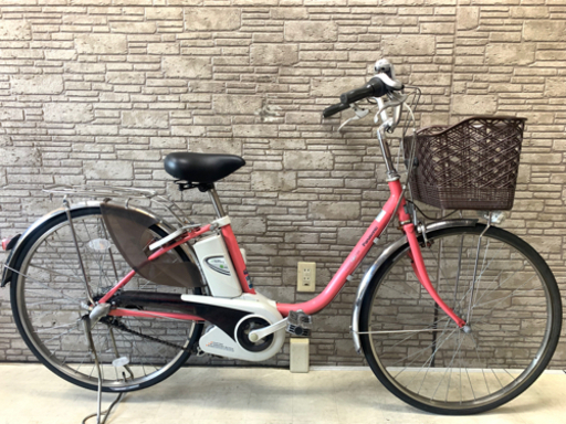 東京23区配達無料　新基準　Panasonic パナソニック ビビSS 8Ah リチウム 電動自転車 中古☆☆パナ☆☆ ■26インチ