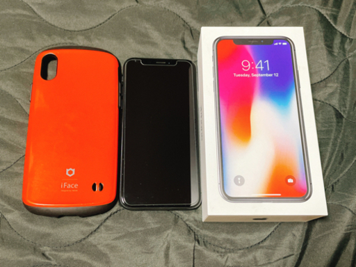 《美品》iPhone10 スペースグレー256GB本体 SIMロック解除済