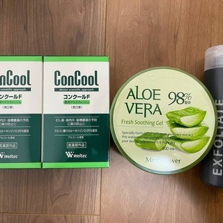 アロエベラ スージングジェル、 BHA 角質除去剤、コンクールF