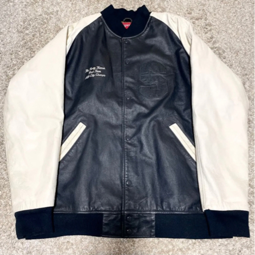 Supreme ARC LOGO LEATHER VARSITY JACKET 2004 AW お値下げ可