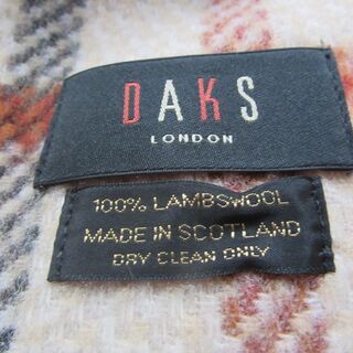 DAKS英国製膝掛け　ベージュ箱ありの画像
