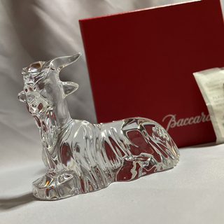 ✯極レア 傑作 高級 Baccarat 山羊 ヤギ 羊 未 干支 ガラス 置物✯ バカラ（Baccarat） クリスタルフィギュア ゾディアック 干支 未(羊