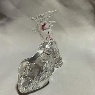 未使用 Baccarat バカラ 山羊 クリスタルオブジェ やぎ 置物 箱あり