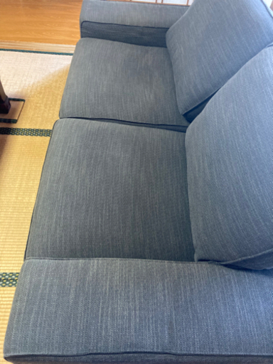 IKEA イケア　2人掛ソファ【中古】KIVIK/シーヴィク　グレー/カバー取り外し可