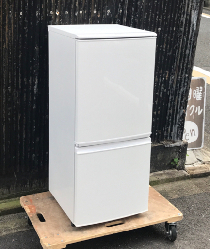 SHARP シャープ　2ドア冷蔵庫　SJ-14CW