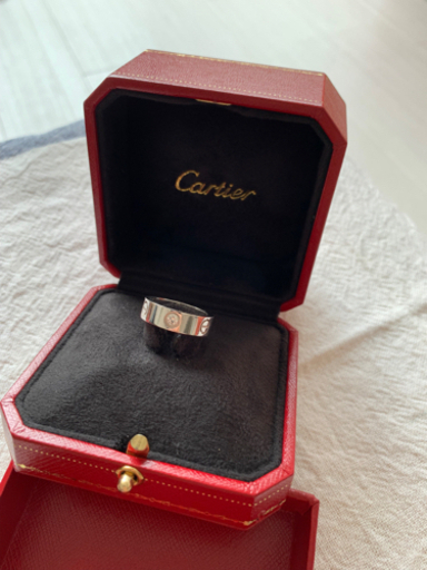 カルティエLOVE リング、ダイヤモンド3個　10号