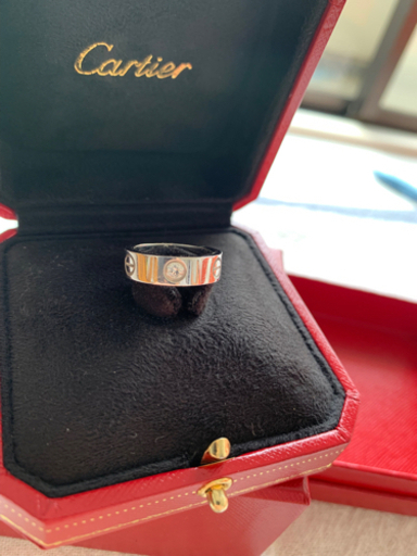 カルティエLOVE リング、ダイヤモンド3個　10号