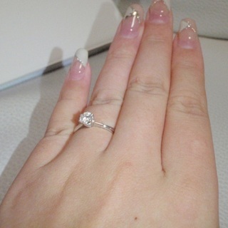 Tiffany♡ソリティア♡0.36ct♡美品♡ダイヤモンドリング♡