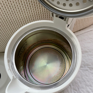 象印　電気ケトル　ホワイトの画像