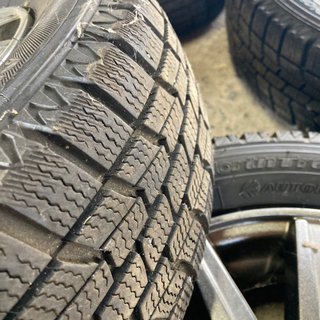 🌈155/65R13 7分山中古スタッドレスアルミセットの画像